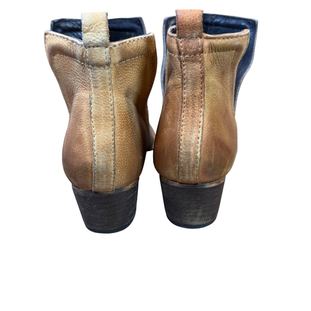 Diba True Stop By Ankle Boots Dust‎ Cognac Suede Leather Block Heel Size 9 - Picture 4 of 8